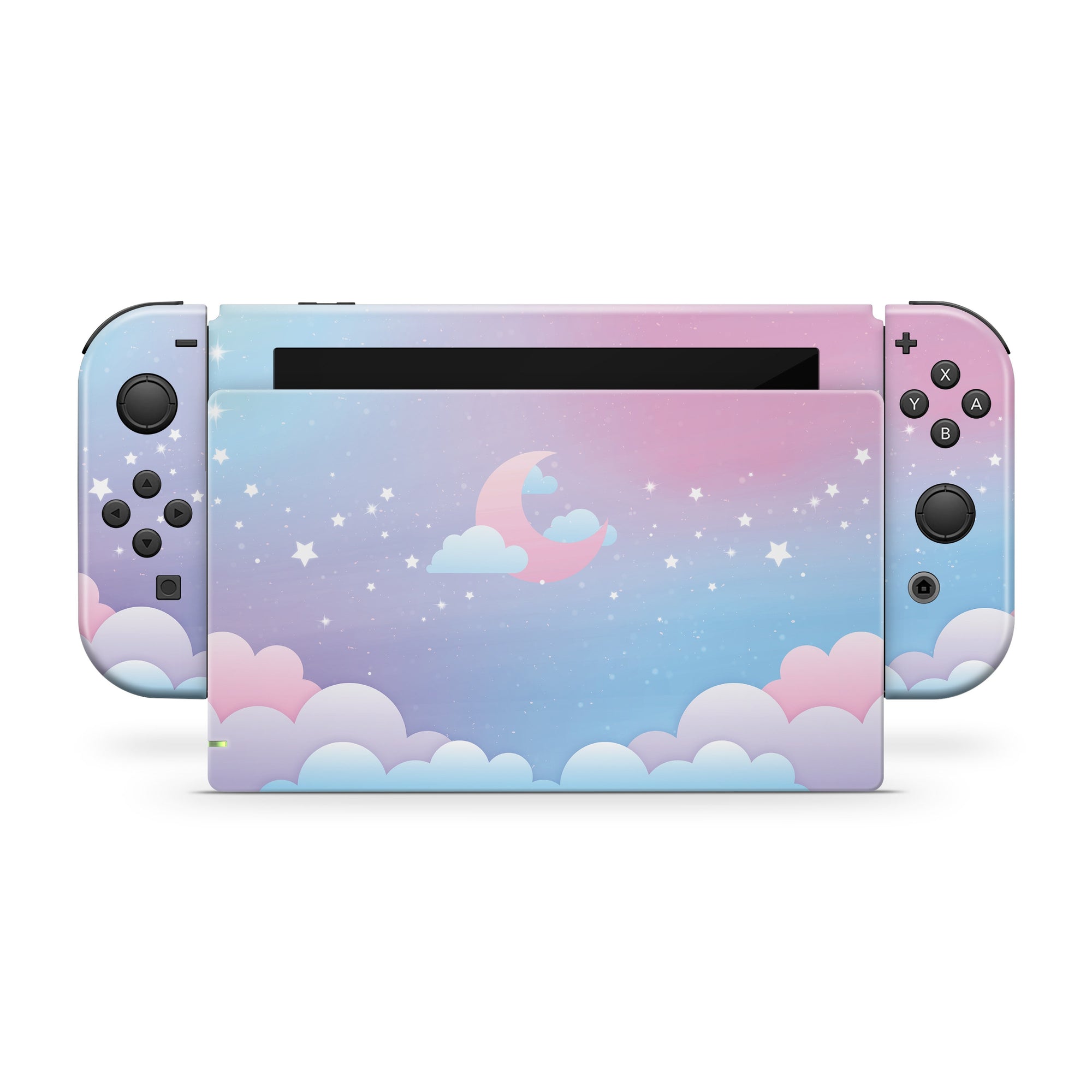 Moon Nintendo switches skin, Blue Clouds switch skin Starry Sky Full wrap 3m