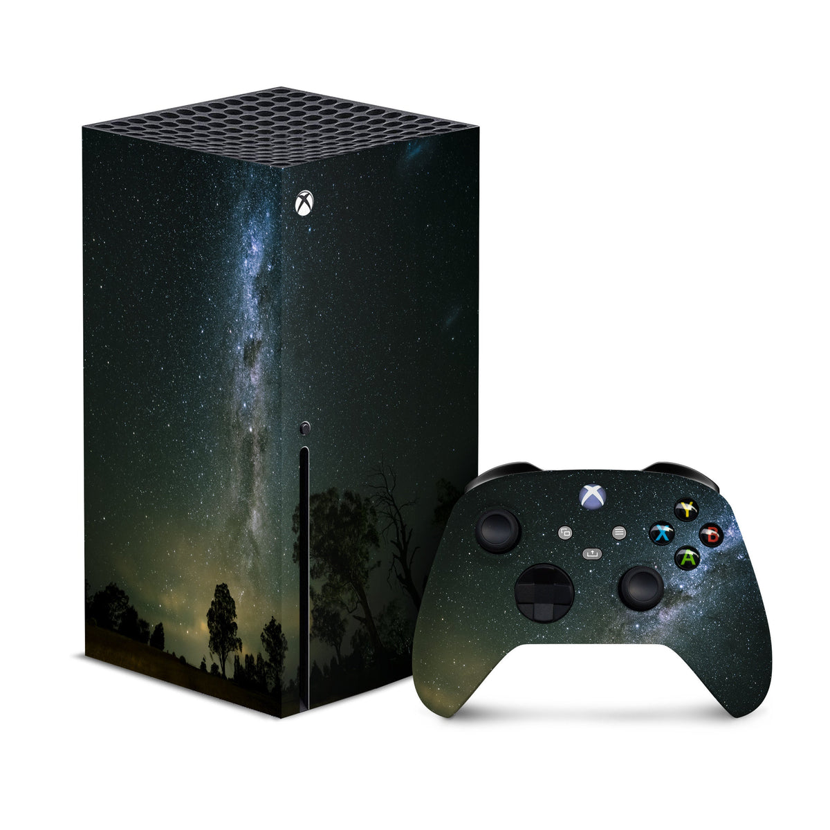 Xbox series x skin Galaxy Night, Series s skin Vinyl 3m stickers Full wrap cover