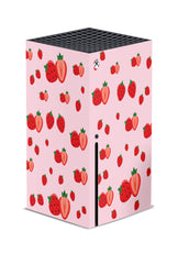 Xbox series x skin Strawberries, Series s pink skin Vinyl 3m stickers Full wrap cover