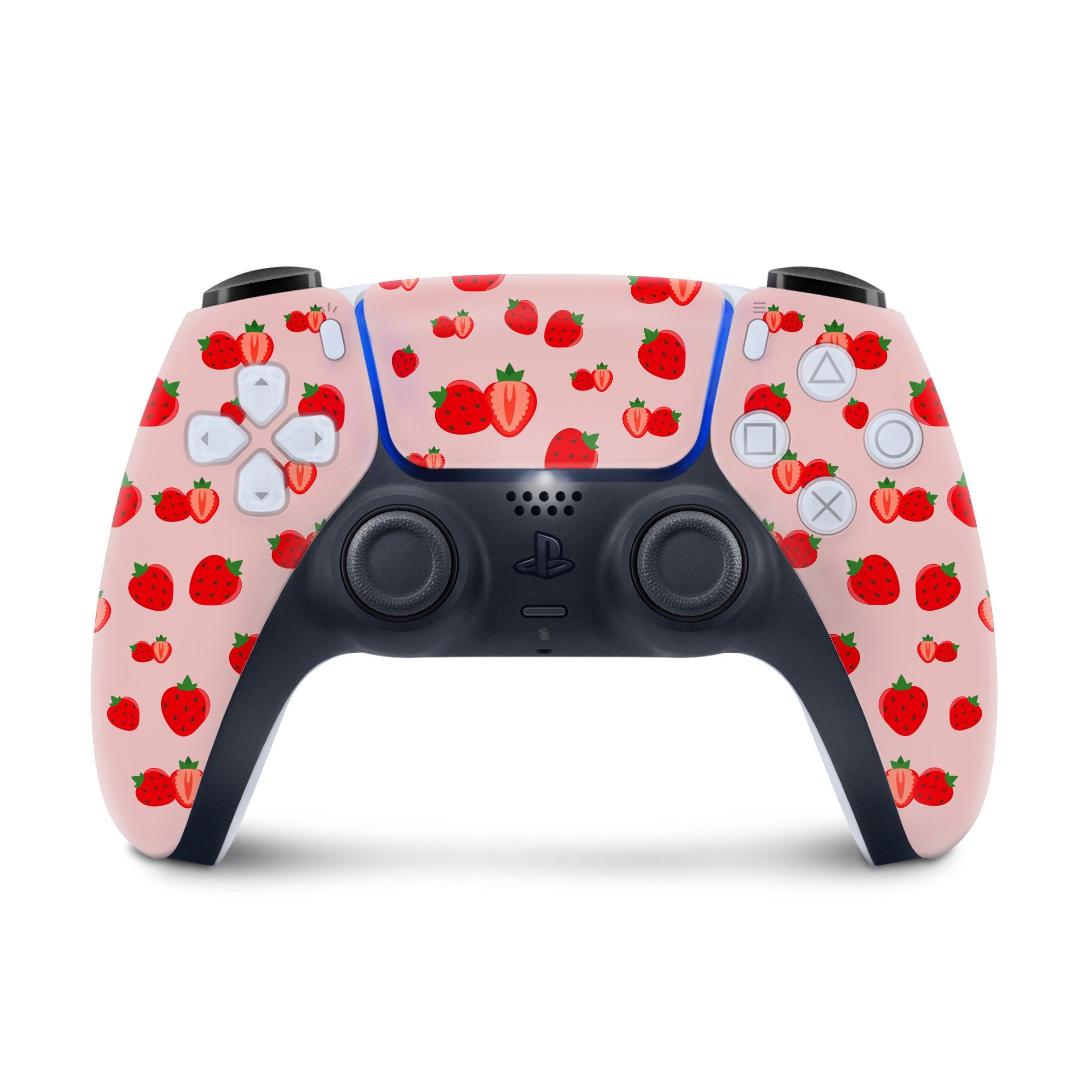 Strawberry Ps5 skin, Sony Playstation 5 controller skin red, Vinyl 3m stickers moon Full wrap cover