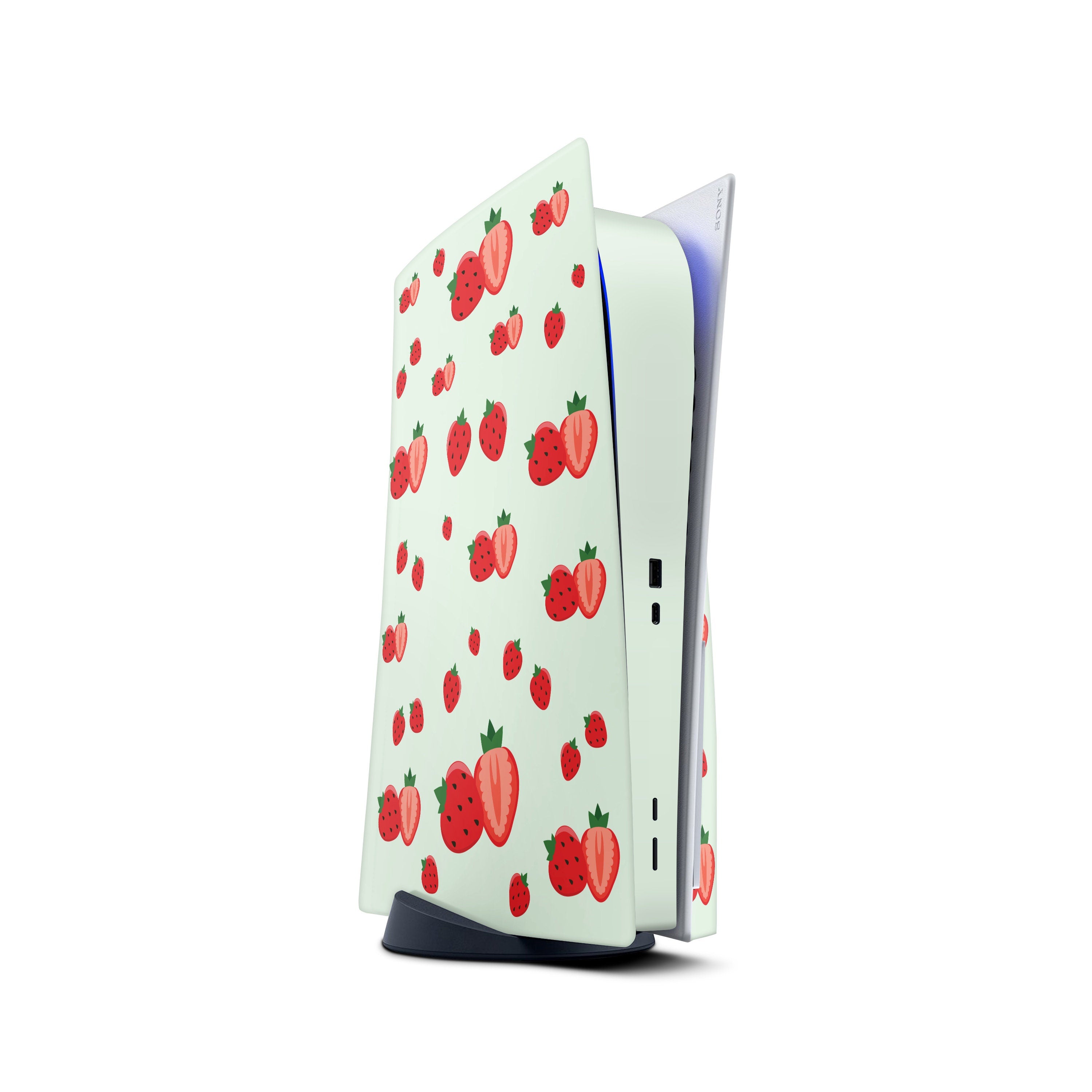 Strawberry Ps5 skin, Sony Playstation 5 controller skin green, Vinyl 3m stickers moon Full wrap cover