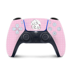 Pastel Pink Ps5 skin Cats, Playstation 5 controller skin Kawaii, Pink Vinyl 3m stickers Full wrap cover