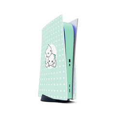 Ps5 skin Cats, Playstation 5 controller skin Kawaii, Green Vinyl 3m stickers Full wrap cover