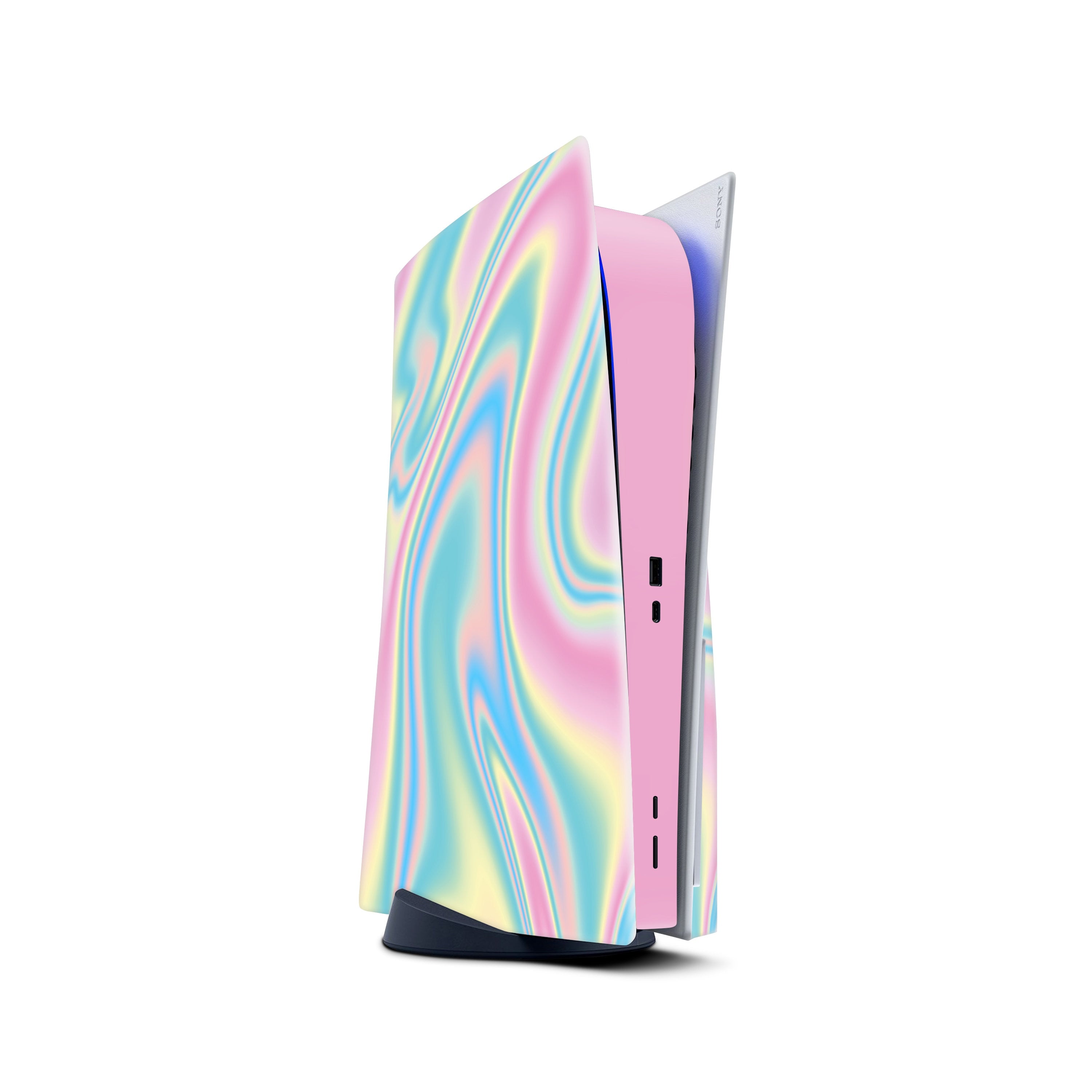 Opal Iridescent Ps5 skin, Sony Playstation 5 controller skin pink, Vinyl 3m stickers Full wrap cover