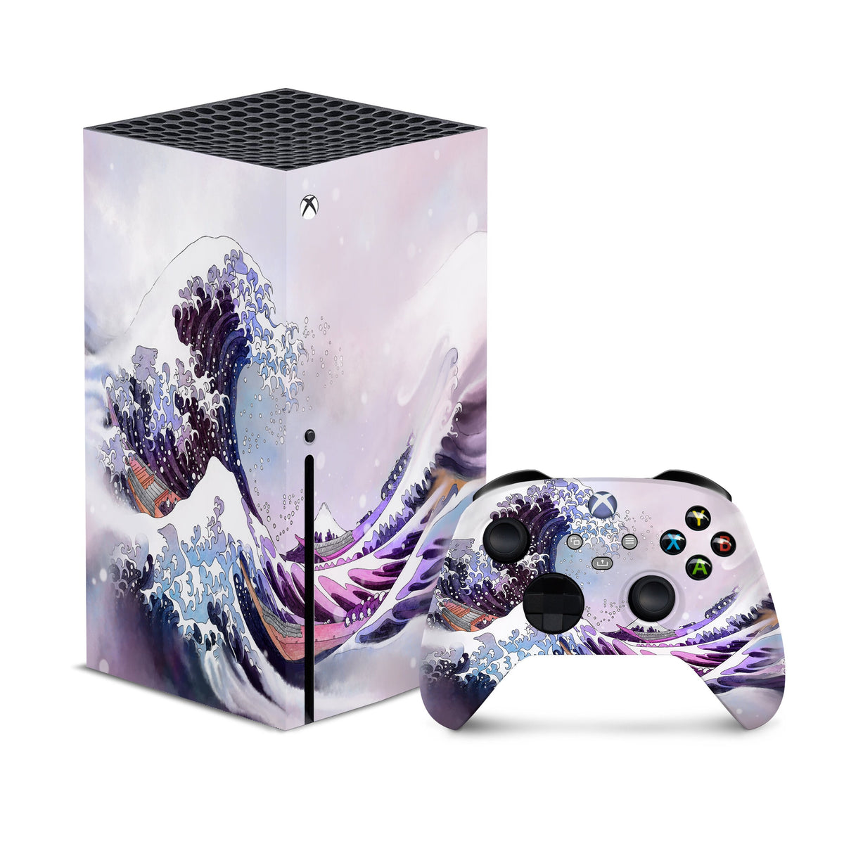 Wave Xbox series x skin, Series s skin, Vinyl 3m stickers Full wrap cover