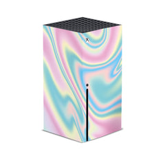 Xbox series x skin, Series s skin Opal Iridescent, Vinyl 3m stickers Full wrap cover