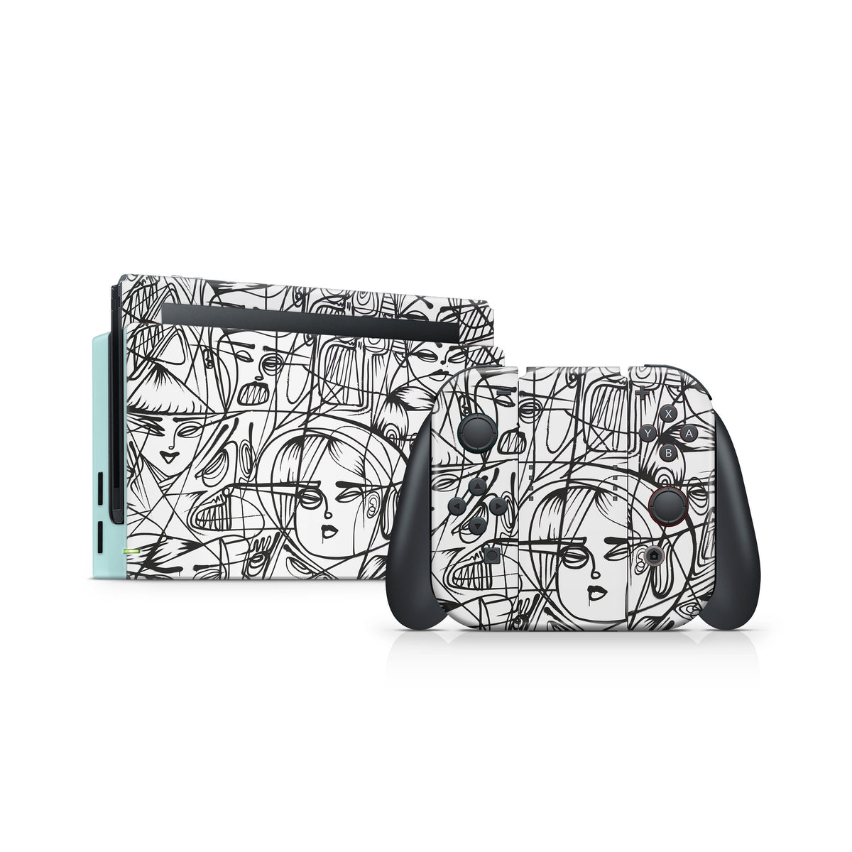 Doodles Nintendo Switches skin, Anime switch skin Full wrap cover 3m