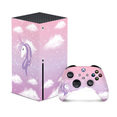 Xbox series x skin Unicorn, Series s purple skin Vinyl 3m stickers Full wrap cover