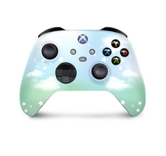 Xbox series x skin clouds, Series s Green sky skin Vinyl 3m stickers Full wrap cover