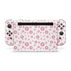 Kawaii Food Nintendo Switches skin, Pink switch skin Full wrap cover 3m