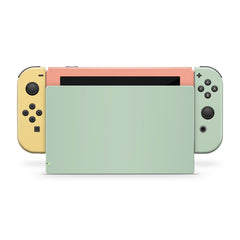 Pastel retro nintendo switches skin ,Color Blocking switch skin Colorwave skin Full cover 3m