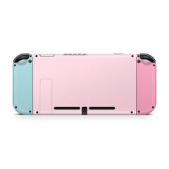 Pastel pink nintendo switches skin ,Color Blocking switch skin Colorwave baby blue skin Full cover 3m