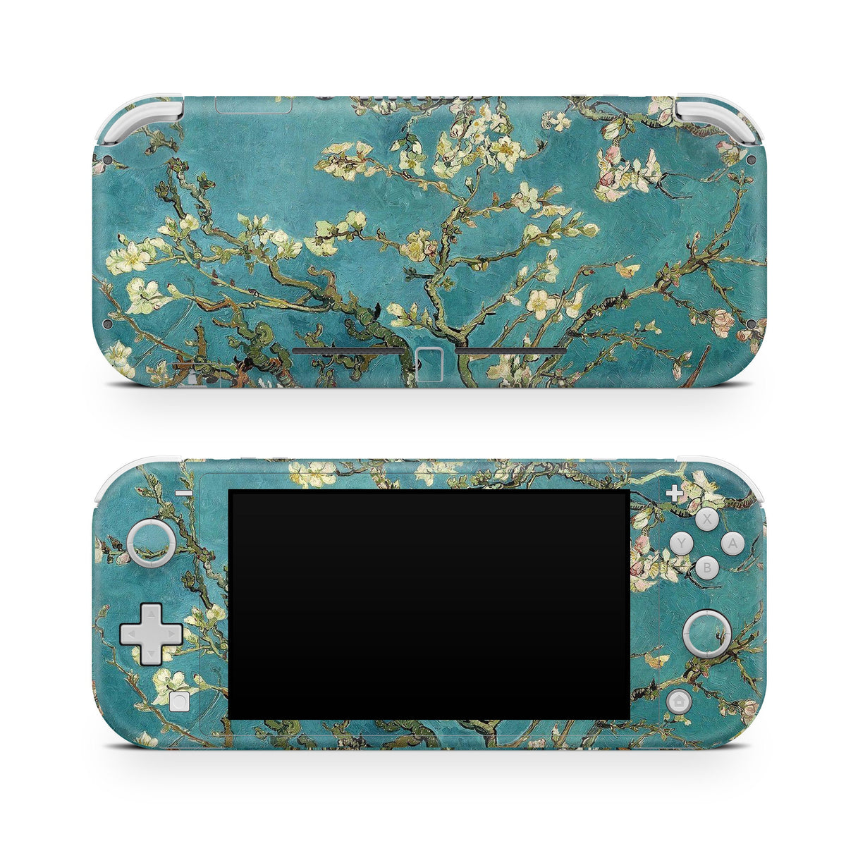 Nintendo switch Lite skin Almond Blossoms By Van Gogh, Pastel blue switch lite skin Full cover 3m