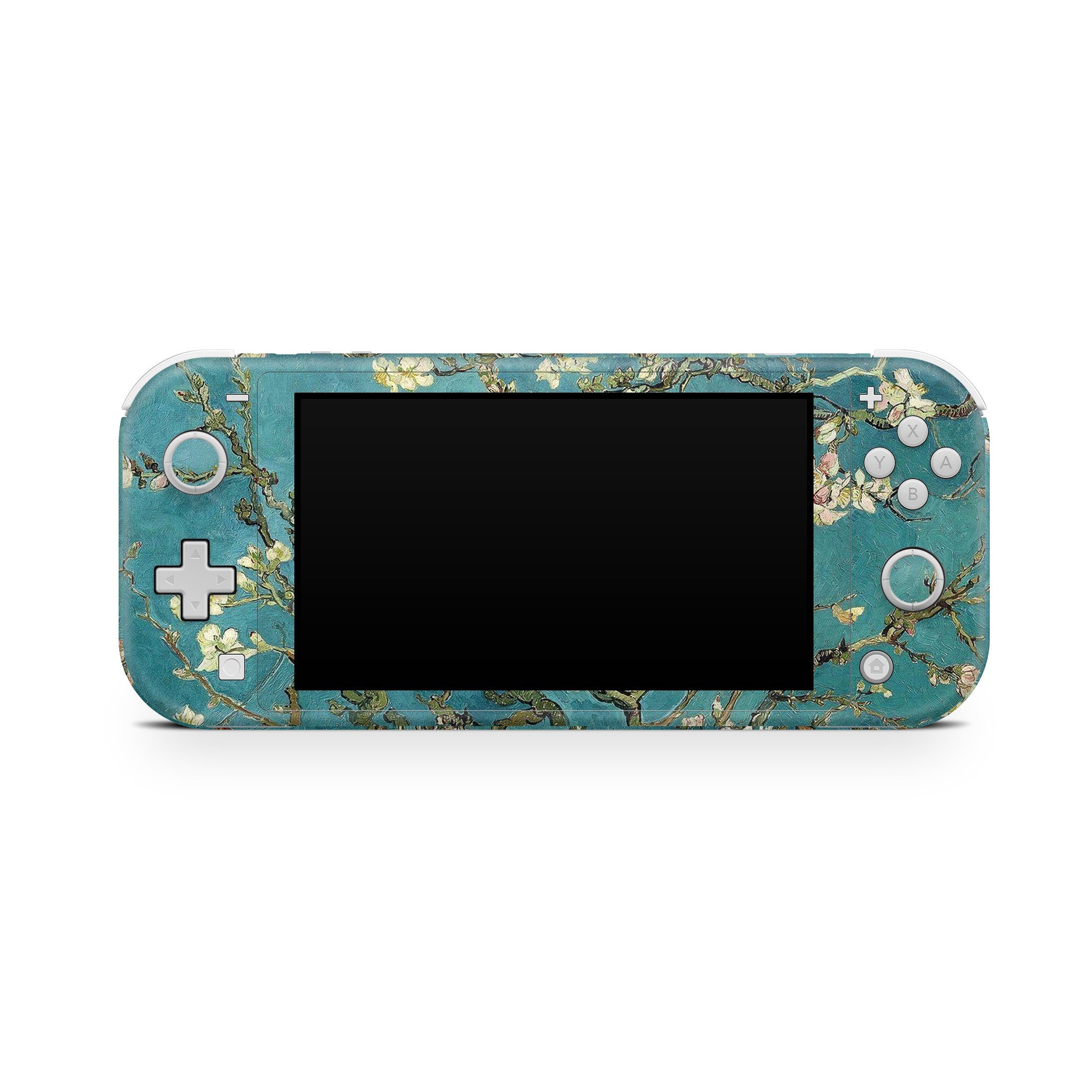 Nintendo switch Lite skin Almond Blossoms By Van Gogh, Pastel blue switch lite skin Full cover 3m