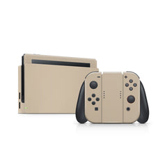 Nintendo Switches skin Pastel solid color, switch skin Brown, Biege and Peach Full cover 3m