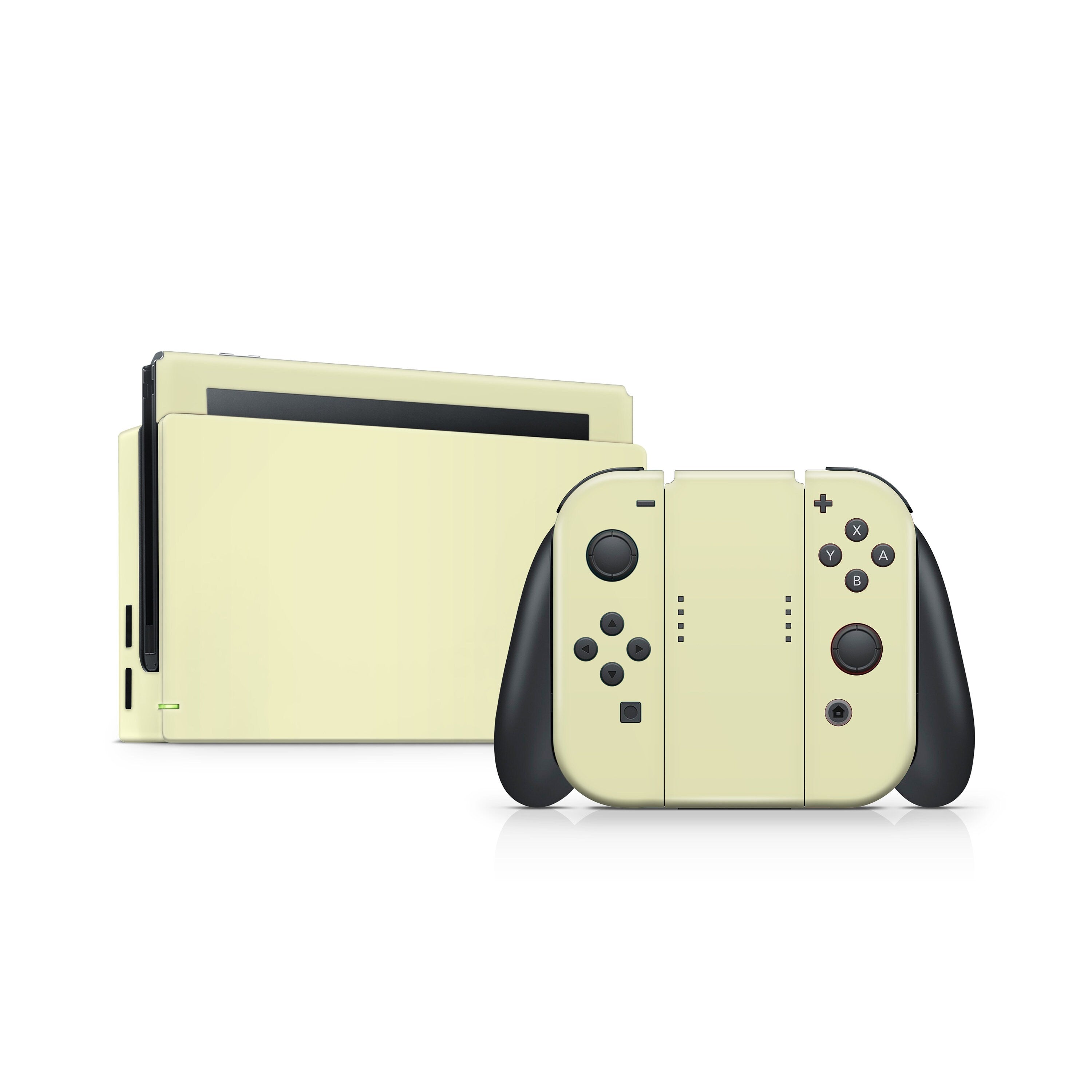 nintendo switches skin Pastel solid color, switch skin Yellow, and orange Full cover 3m