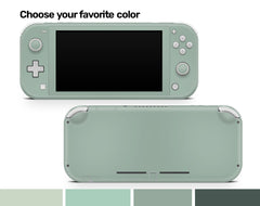 Nintendo switch Lite skin Pastel solid color, Switch lite skin Blue, Green and Off-white colors Full cover 3m