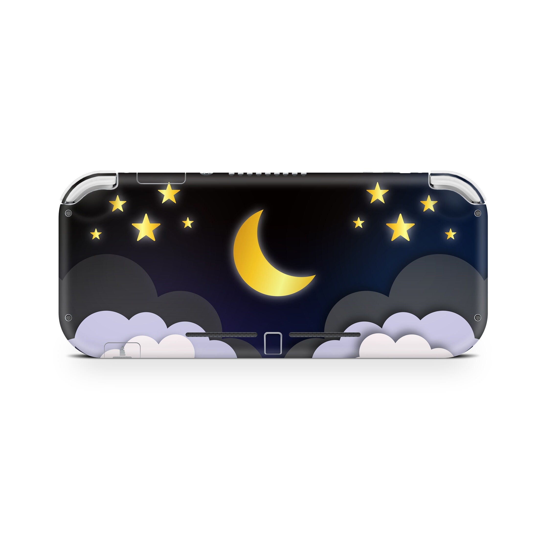 Clouds Nintendo switch Lite skin, Starry dark blue Lunar Sky switch lite moon 3m