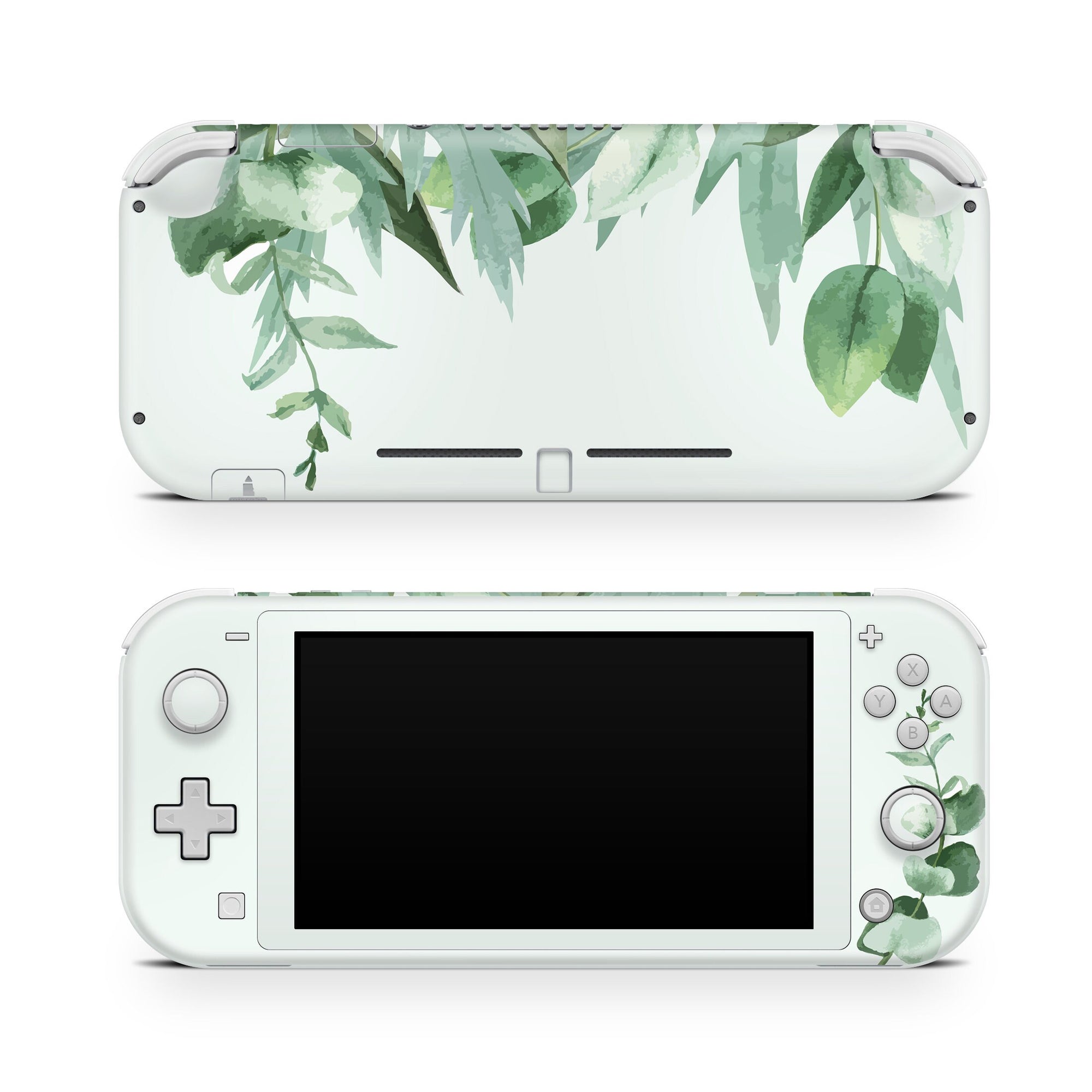 Nintendo switch Lite skin, Leaves switch lite skin menta pastel Full cover 3m