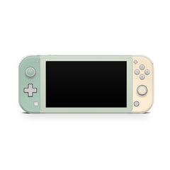 Nintendo switch Lite skin Pastel solid color, switch lite skin Colorwave, Green Color Blocking Full cover 3m