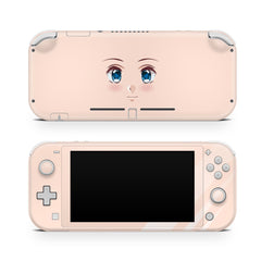 Nintendo switch Lite skin eyes, Cute Kawaii switch lite skin beige Full cover Vinyl Sticker 3m