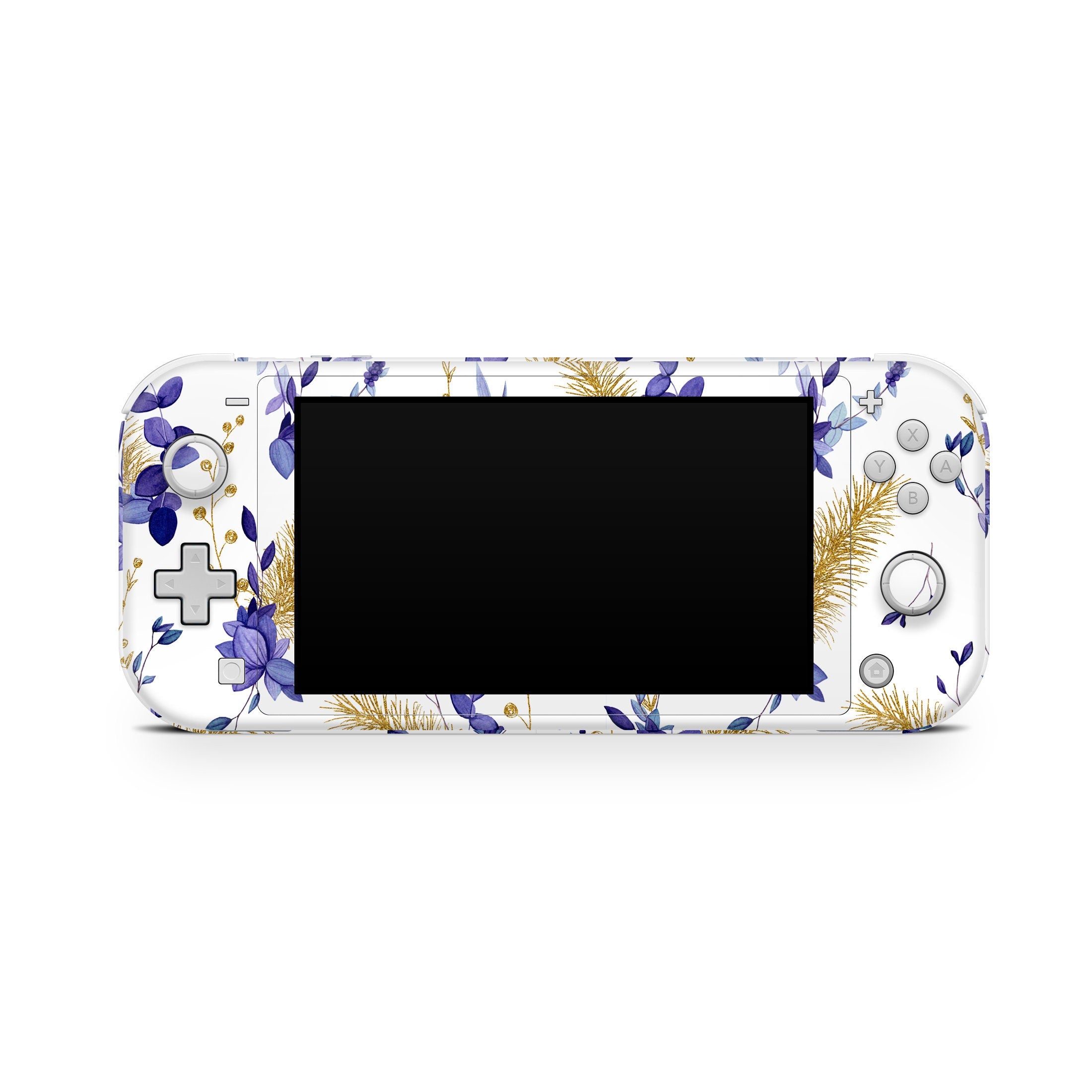 Nintendo switch Lite skin Watercolor, Golden Christmas Tree Branches switches lite skin blossom Full cover 3m