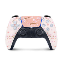 Sakura ps5 controller skin, Blossom beige Vinyl 3m stickers for Playstation 5 controller, Full wrap decal cover