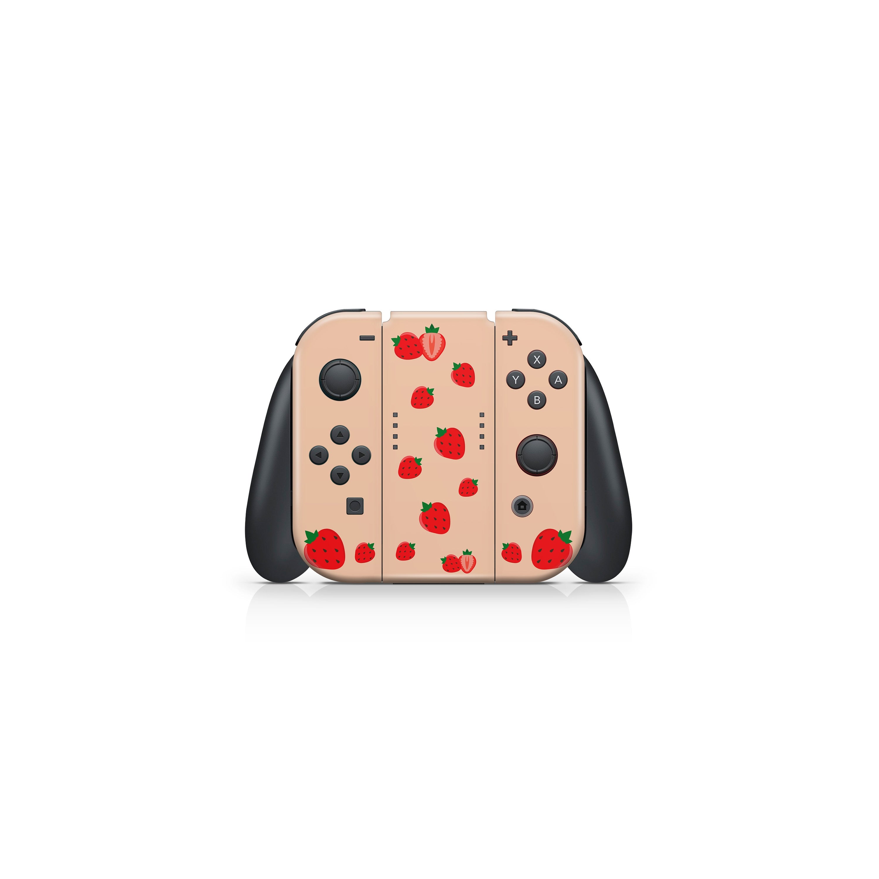 Cute strawberry nintendo switches skin ,Cofee color switch skin Full cover decal 3m