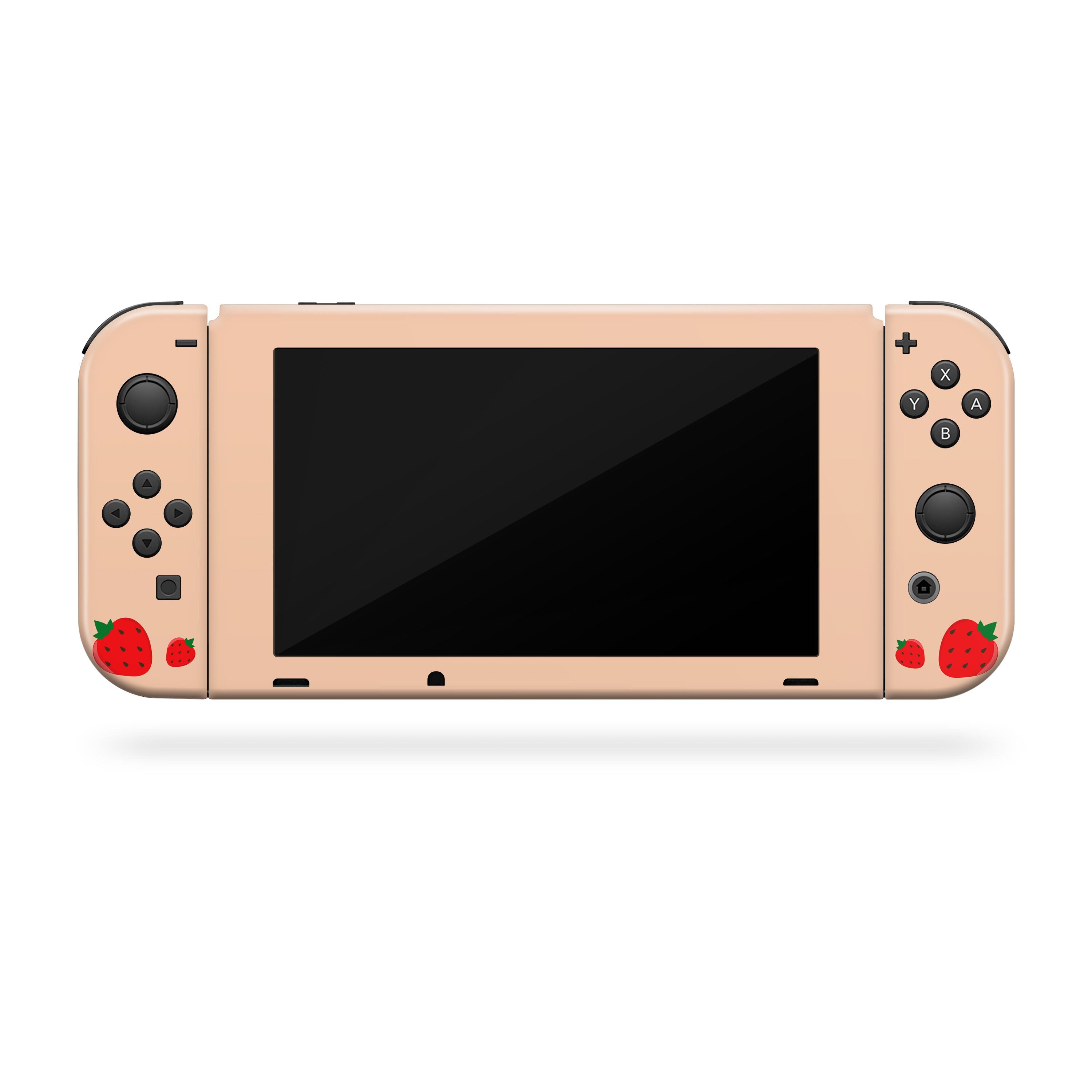 Cute strawberry nintendo switches skin ,Cofee color switch skin Full cover decal 3m