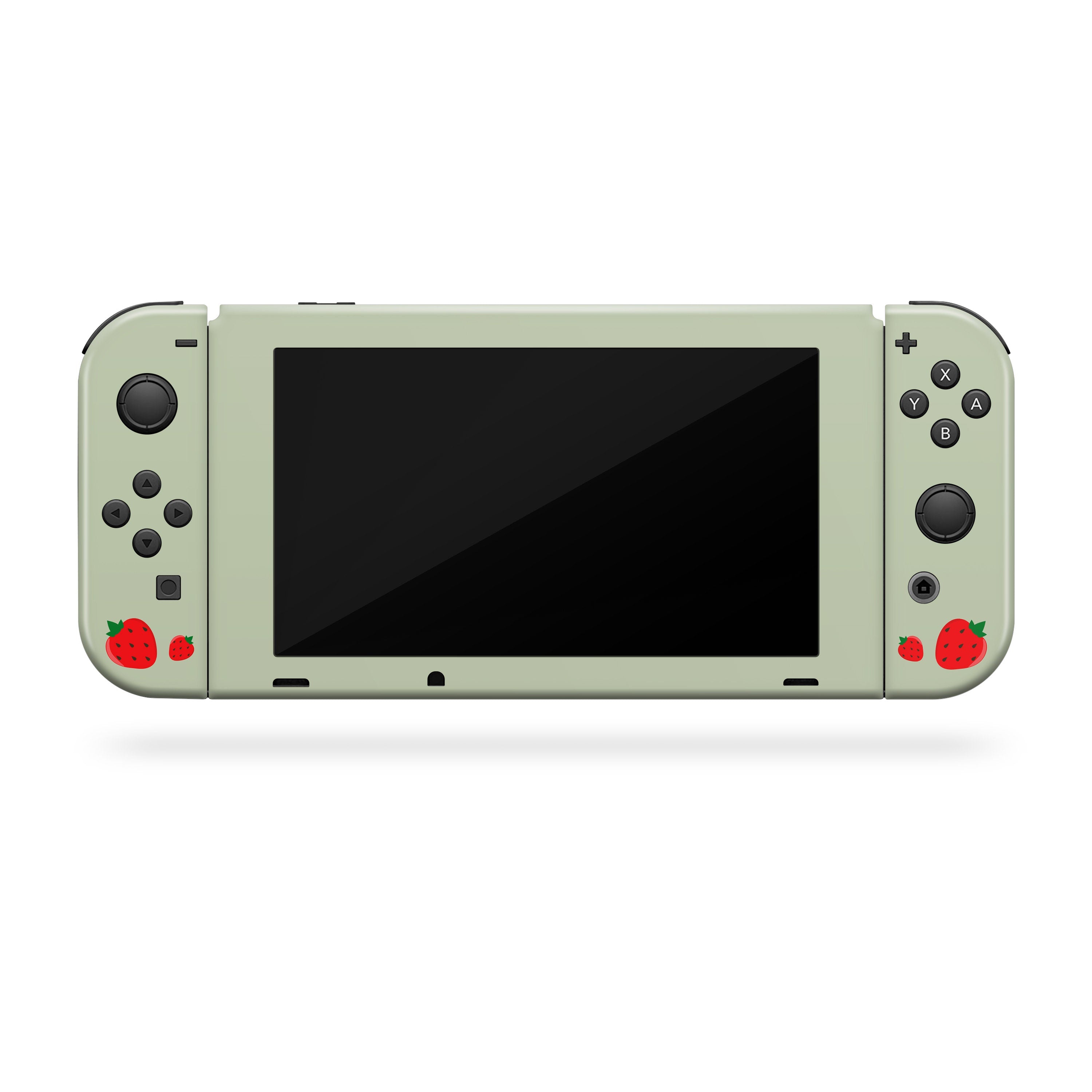 Green nintendo switches skin, Cute strawberry switch skin Full cover decal 3m