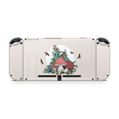 Cute Mushroom nintendo switches skin ,Kawaii switch oled skin  Full cover 3m pastel stickers