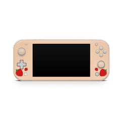 Nintendo switch Lite skin, Cute strawberry switches lite skin coffee cream color Full cover 3m