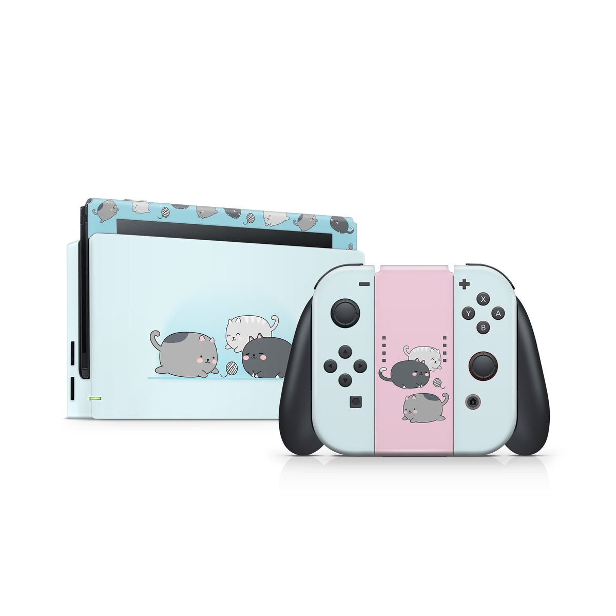 Kawaii Nintendo switches skin, Cute Cat switch skin, Pet switch skin Full wrap deacl cover vinyl 3m