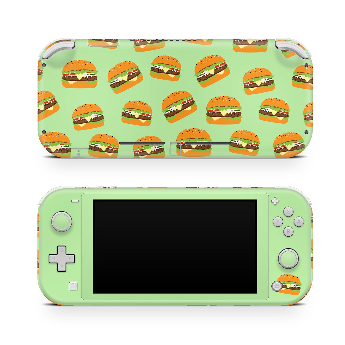 Nintendo switch Lite skin Cute hamburger, kawaii switches lite skin Full cover 3m