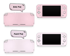 Classic Nintendo switch lite skin Solid color blocking, Simple switch decal sticker Full cover 3m