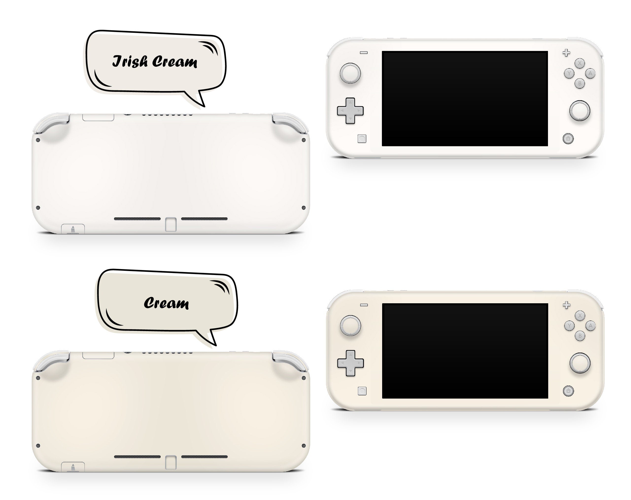 Classic Nintendo switch lite skin Solid color blocking, Simple switch decal sticker Full cover 3m