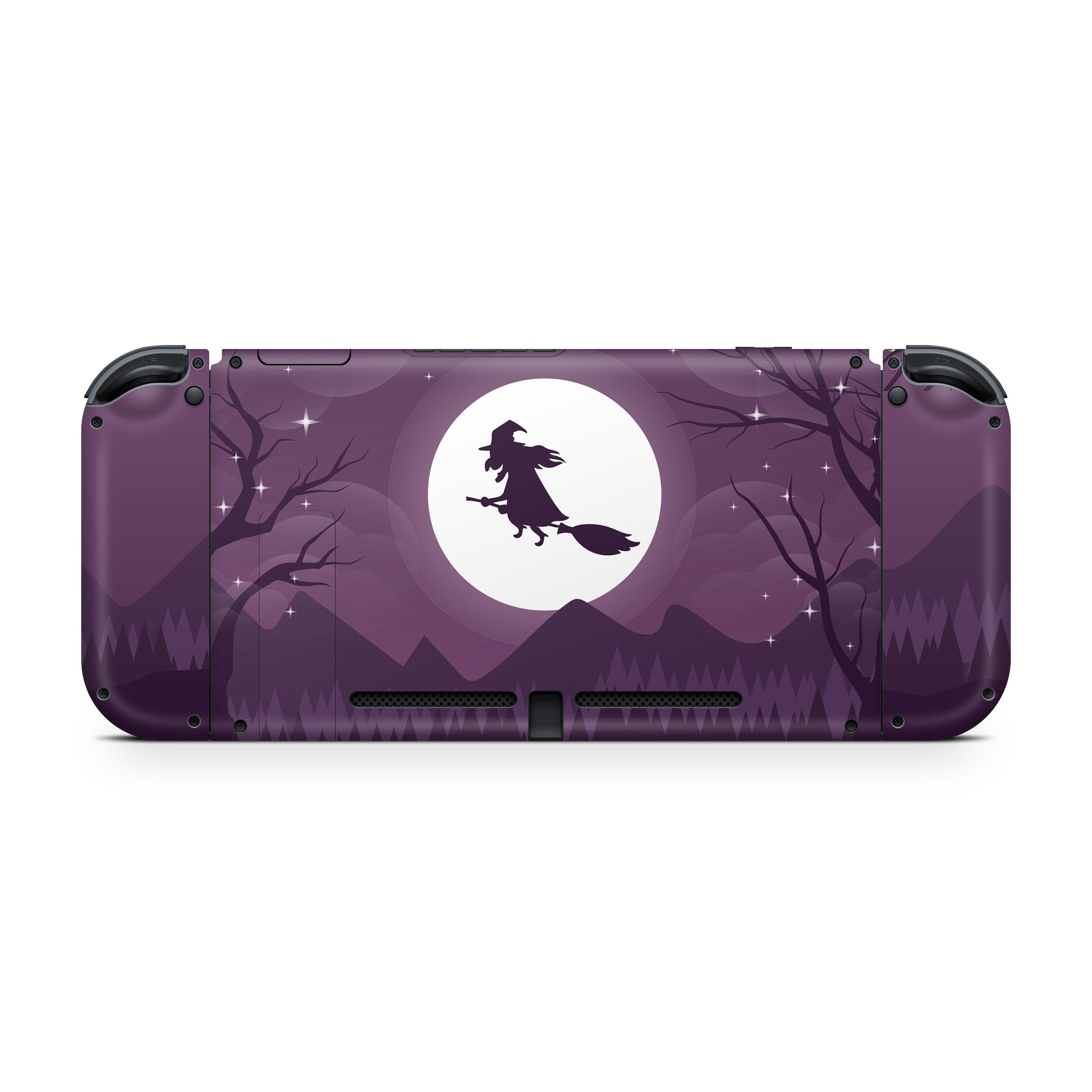 Halloween nintendo switches skin ,Purple Witch switch skin Full cover decal vinyl 3m stickers