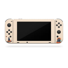 Halloween nintendo switches skin spooky Pumpkin ,Beige Witch switch skin Full cover decal vinyl 3m stickers