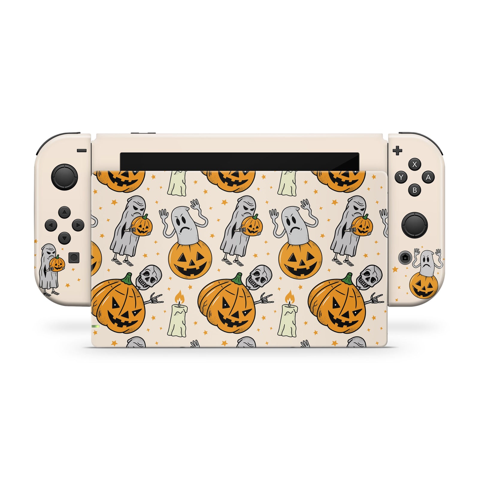  Tacky Design Retro Skin Compatible with Nintendo Switch Skin -  Premium Vinyl 3M Brown Colorwave,Color Blocking Nintendo Switch Stickers  Set - Switch Skin for Console, Dock, Joy Con - Decal Full