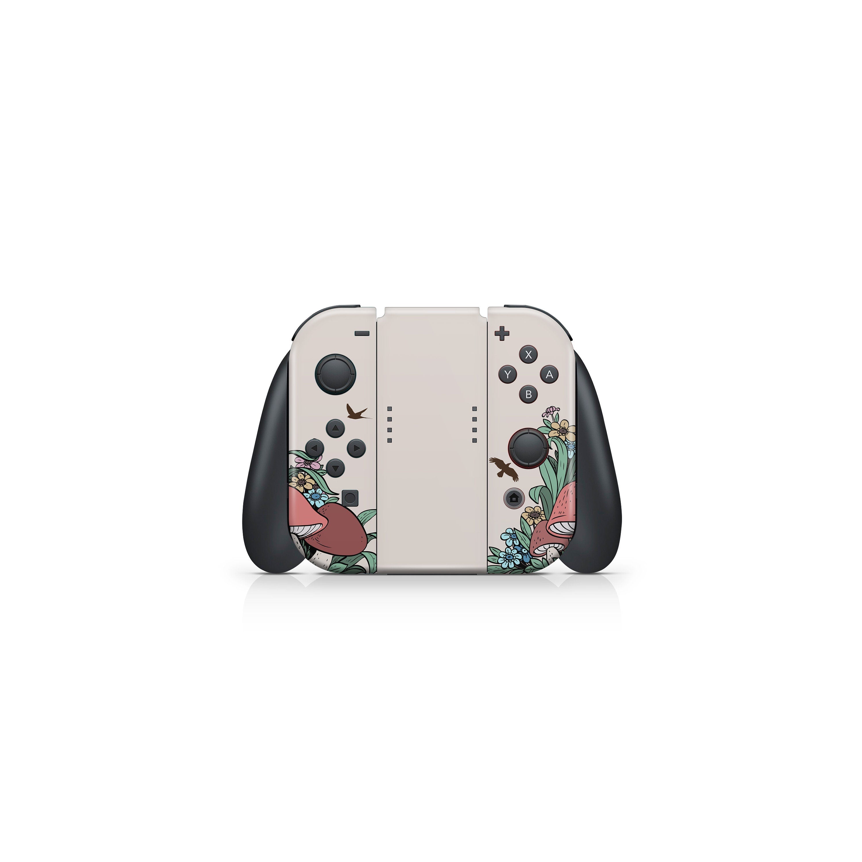 Cute Mushroom nintendo switches skin ,Kawaii switch oled skin  Full cover 3m pastel stickers