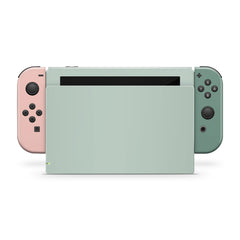 Pastel Green nintendo switches skin ,Retro Colorwave switch OLED skin Color Blocking skin Full cover 3m