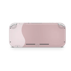 Pink Nintendo switch Lite skin Color Blocking, Switch lite skin Colorwave, Pastel solid color Full cover 3m