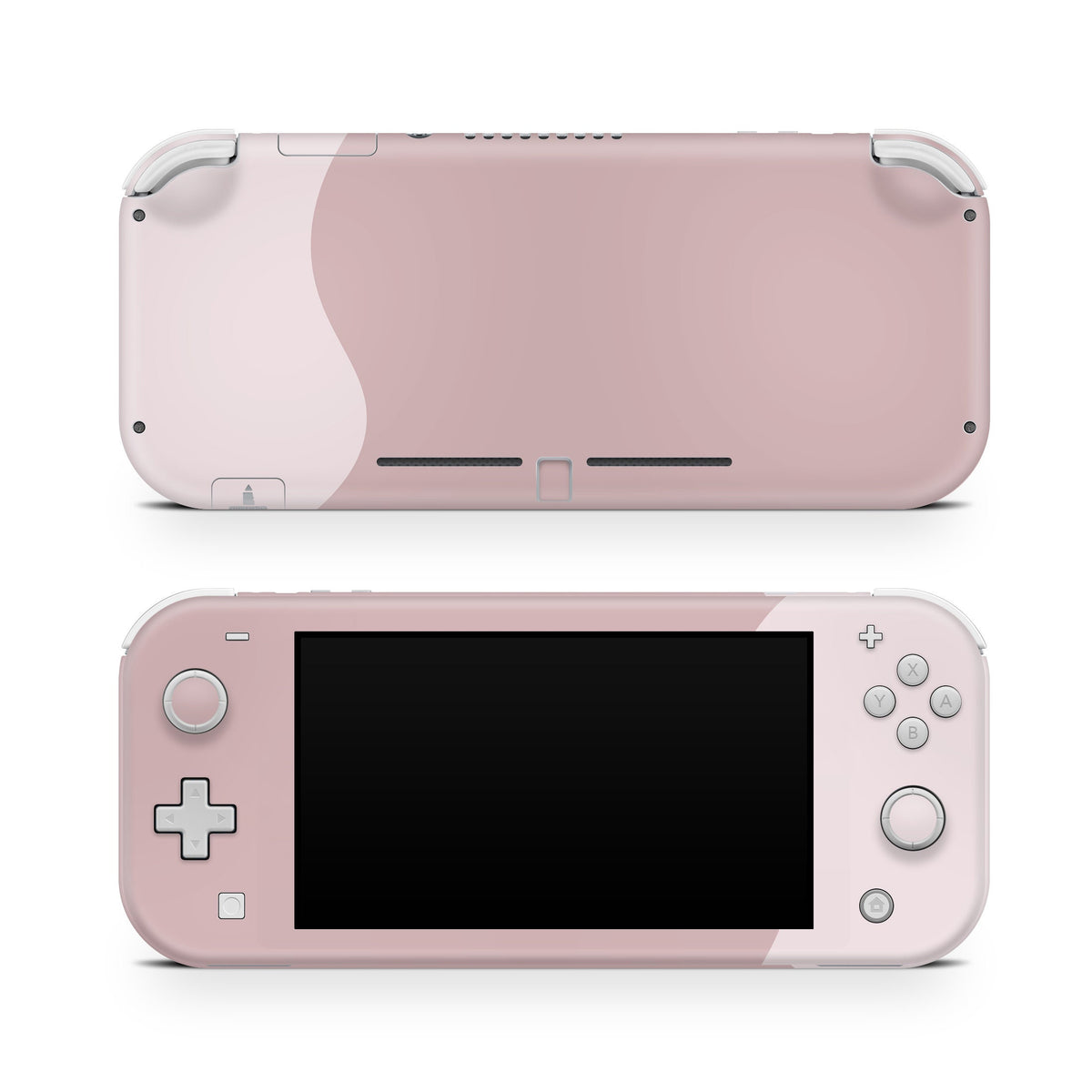 Pink Nintendo switch Lite skin Color Blocking, Switch lite skin Colorwave, Pastel solid color Full cover 3m