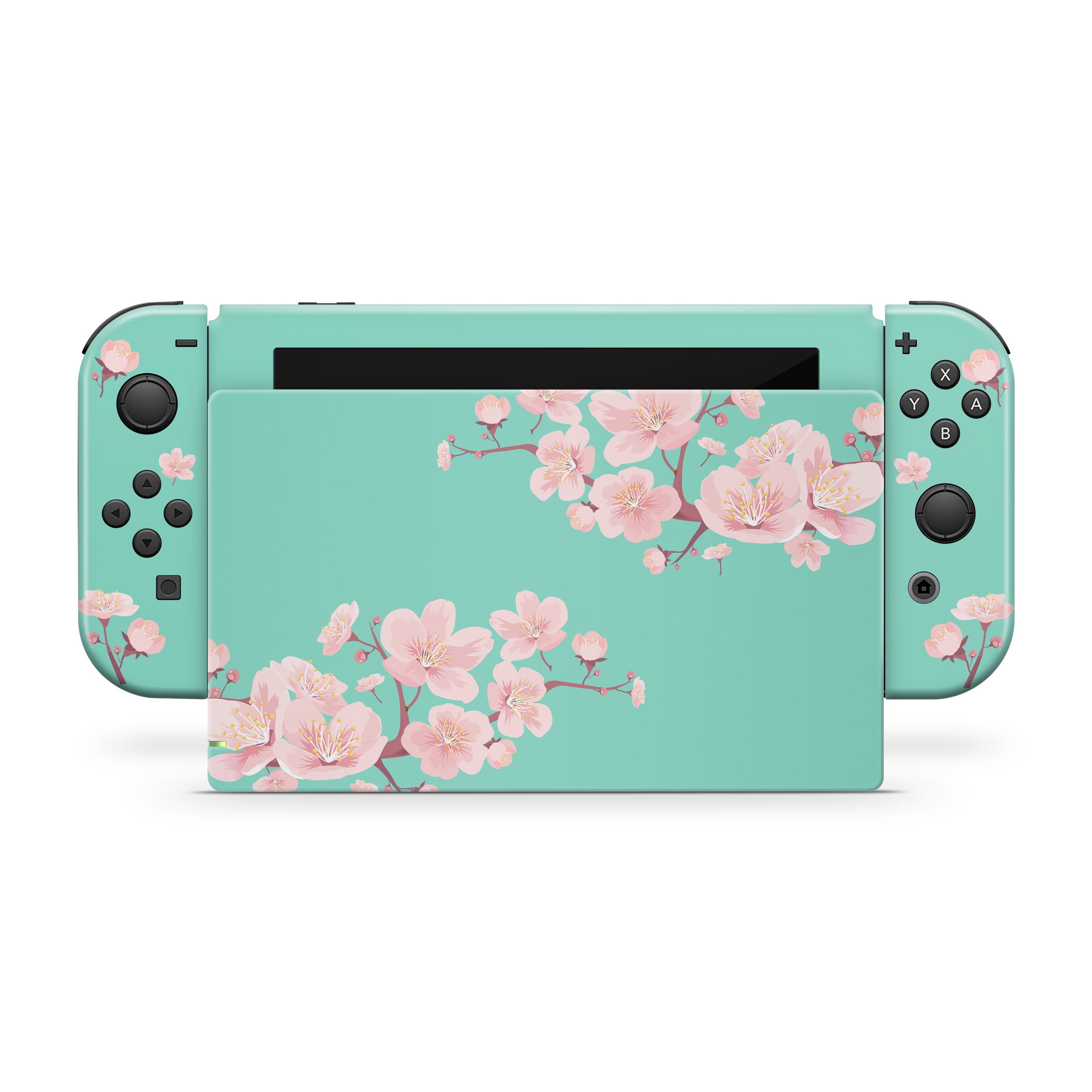 Nintendo switches skin Cherries, Flowers sakura switch skin Full cover decal vinyl 3m stickers
