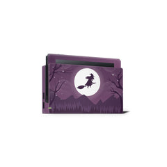 Halloween nintendo switches skin ,Purple Witch switch skin Full cover decal vinyl 3m stickers