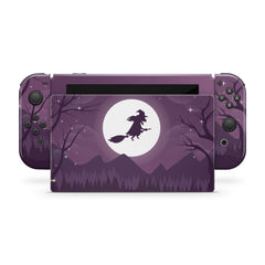 Halloween nintendo switches skin ,Purple Witch switch skin Full cover decal vinyl 3m stickers