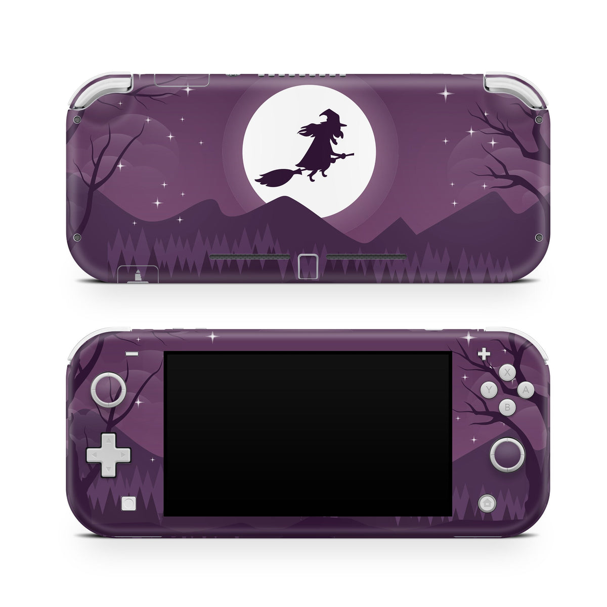 Nintendo switch Lite skin Halloween, Witch switches lite skin Purple Full cover 3m