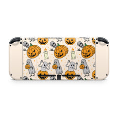 Pumpkin nintendo switches skin Halloween ,spooky Kawaii switch skin Full cover decal vinyl 3m stickers