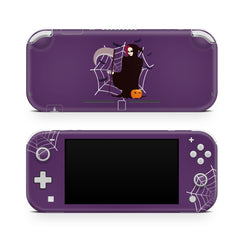 Halloween Nintendo switch Lite skin Spooky Grim Reaper, spider web switches lite skin Full cover 3m