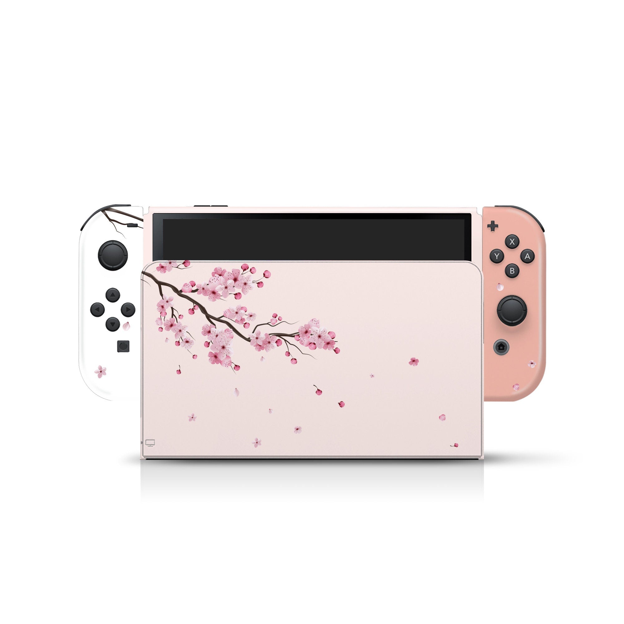 Japanese Sakura Nintendo switches oled skin, Cherry blossom switch oled skin Full wrap 3m